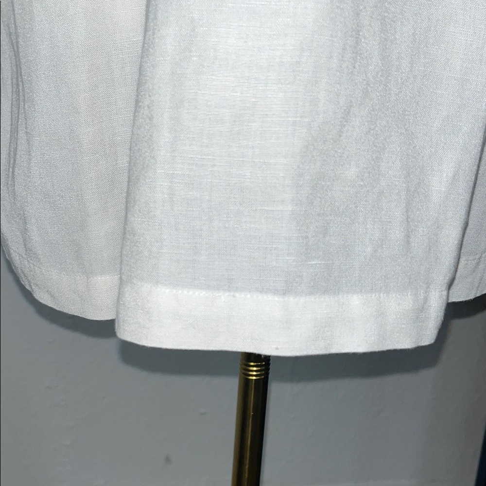 Like New Chicos Blue Embroidered Women's Top size 3 US 16 ballon 3/4 sleeves - Picture 12 of 15